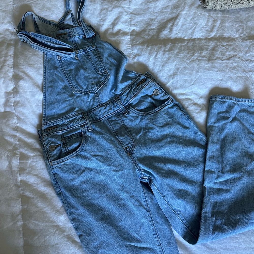 Levi's Classic Blue Denim Overalls